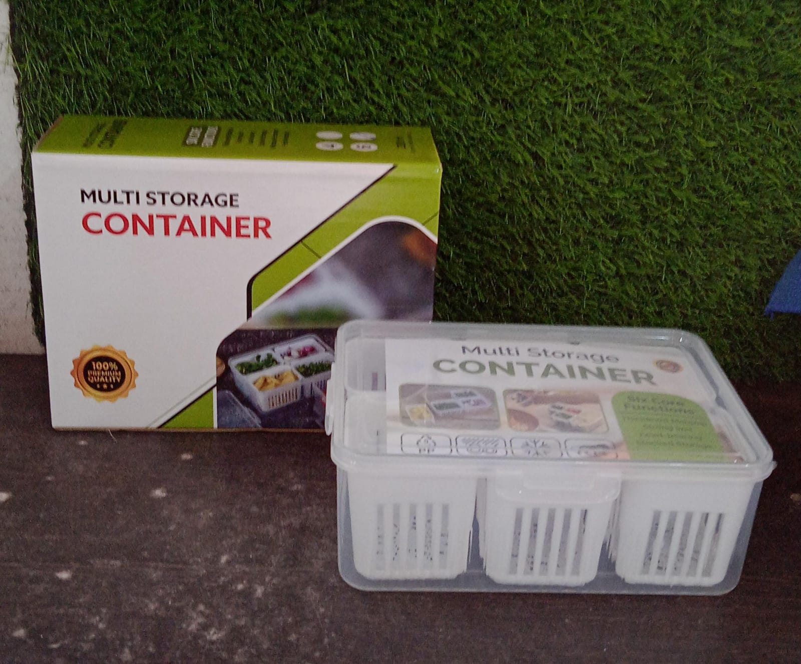 Fridge Storage Boxes Freezer Storage Containers, Container for Kitchen Storage Set, Storage in Kitchen, Vegetable Storage, Draining Crisper Refrigerator Food Box (1 Pc) Fridge Storage Boxes Freezer Storage Containers, Container for Kitchen Storage Set, Storage in Kitchen, Vegetable Storage, Draining Crisper Refrigerator Food Box (1 Pc)
